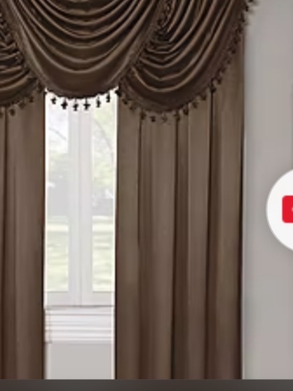 Regal Home Regency 
Curtain panels in Brown